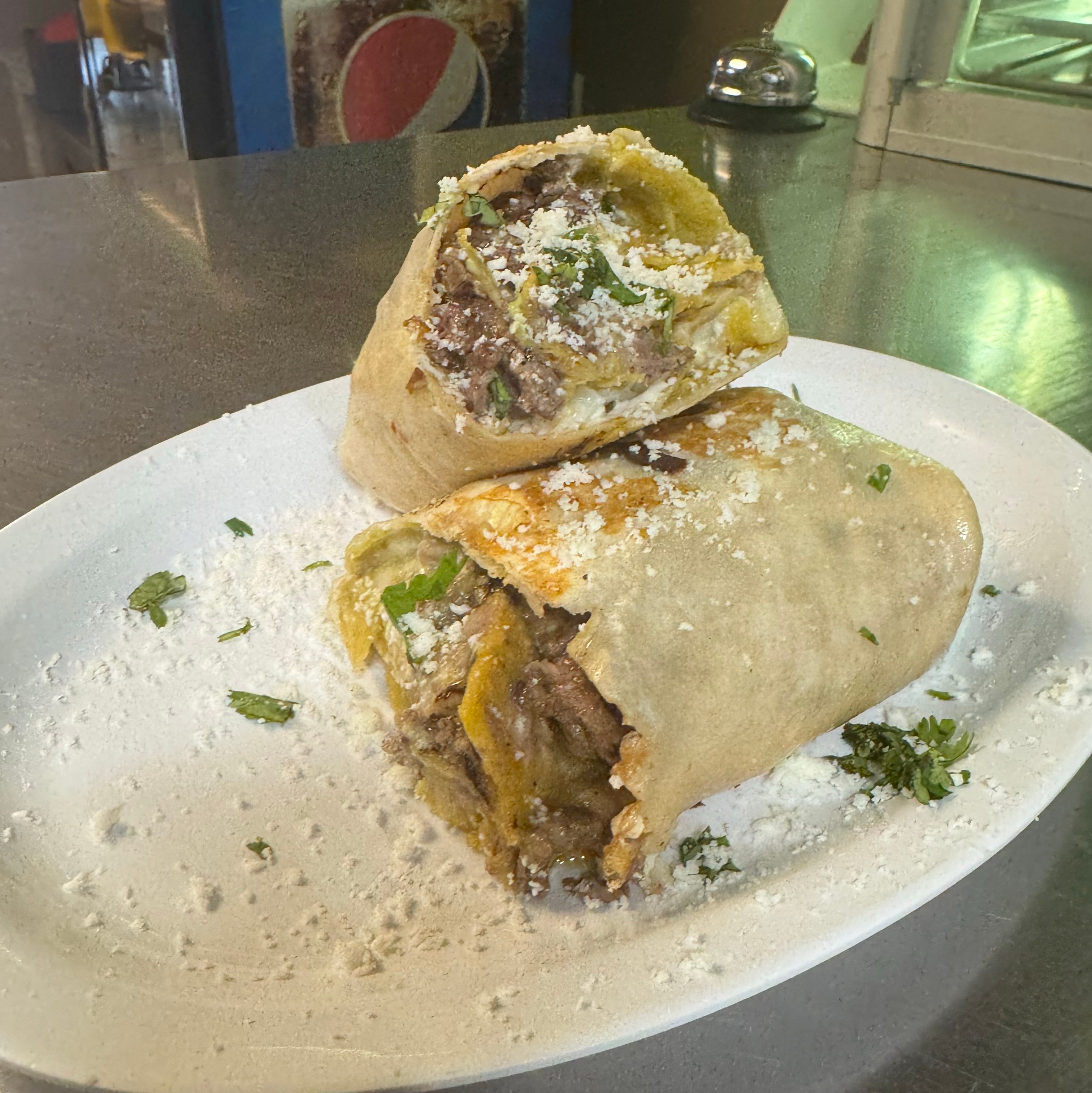 Chilaquiles burrito.