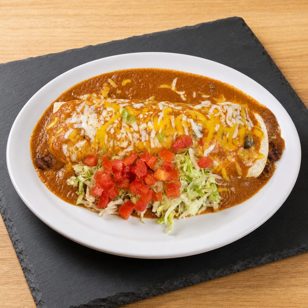 Bean deluxe burrito.