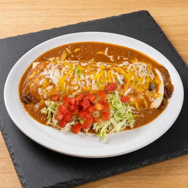 Bean deluxe burrito.