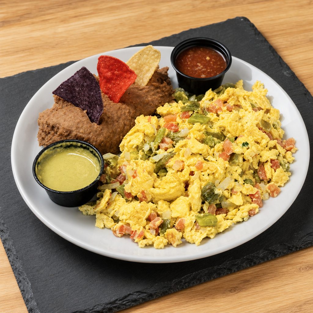 Huevos A la mexicana.