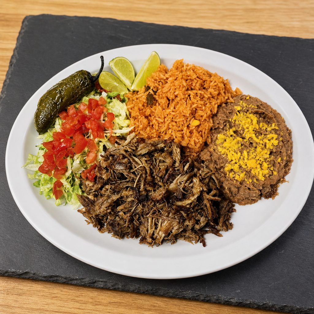 Carnitas plate.
