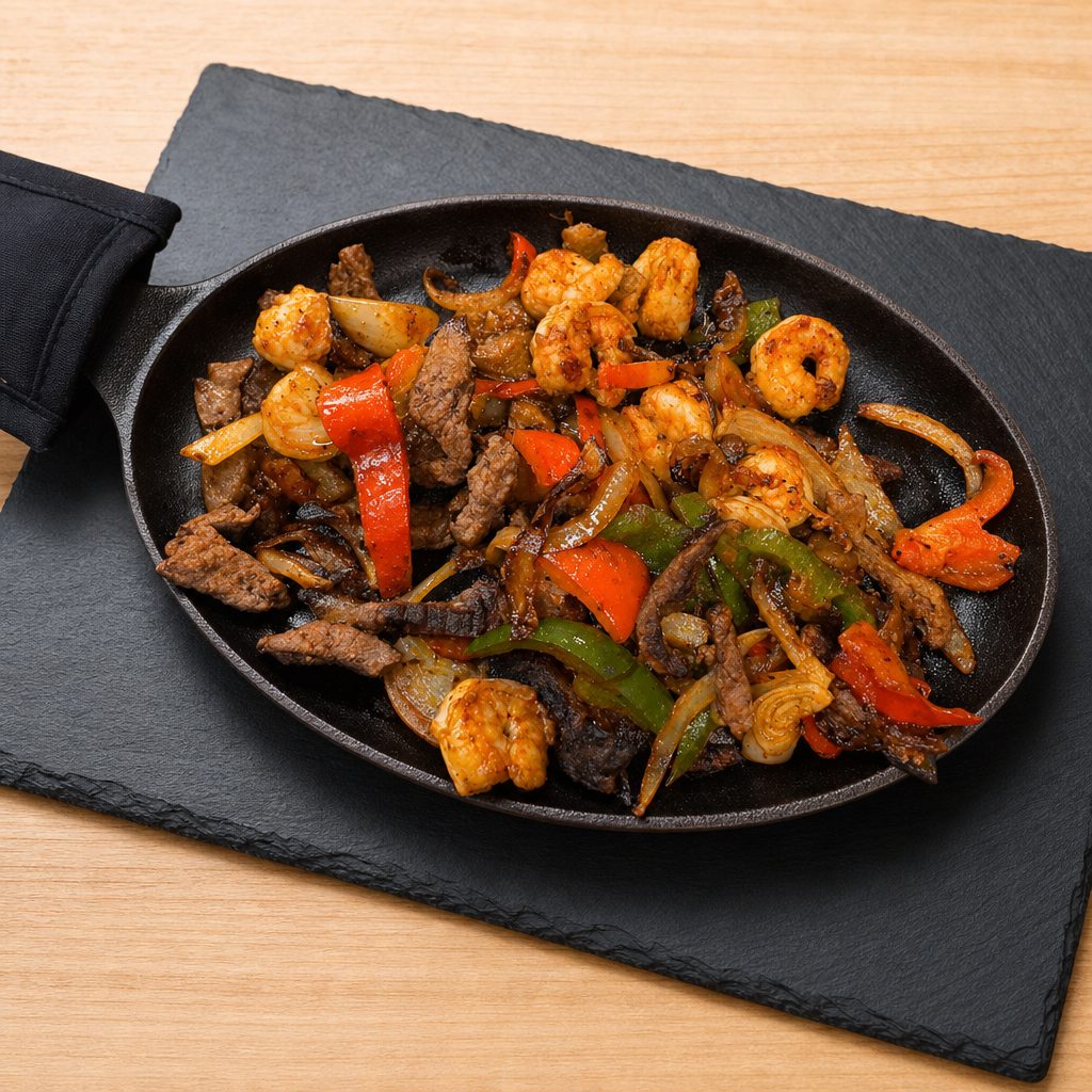 Fajitas de pollo.
