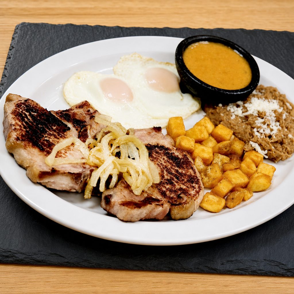 Pork King Breakfast.