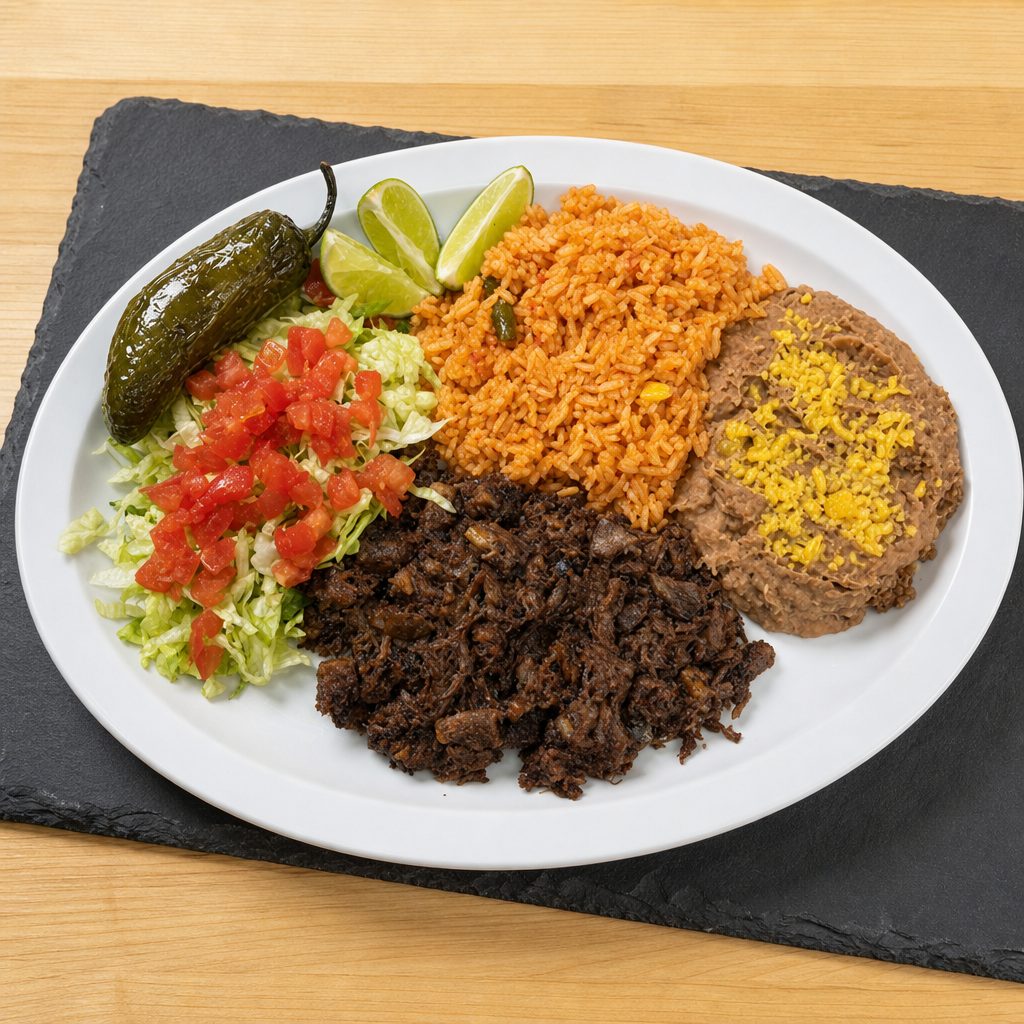 Barbacoa plate.