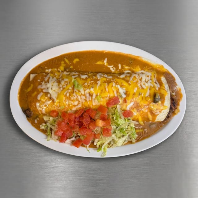 Potato eggs deluxe burrito.