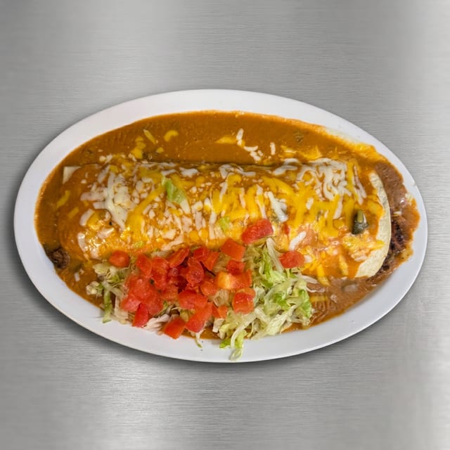 Bean deluxe burrito.