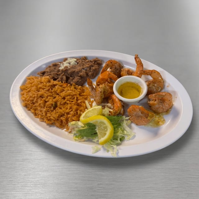 Camarones al mojo de ajo.