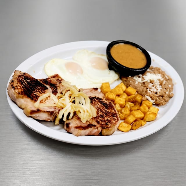 Pork King Breakfast.
